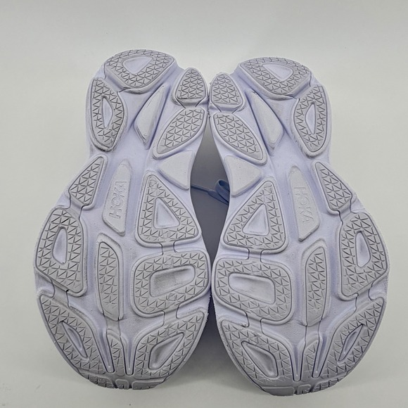 Hoka One One Bondi 8 Triple White - Size 9D Womens, 7.5 Men's - Picture 7 of 9